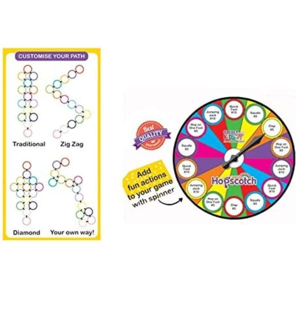 KidosPark TOY Ring Hopscotch Jumbo Game for Kids and Adults