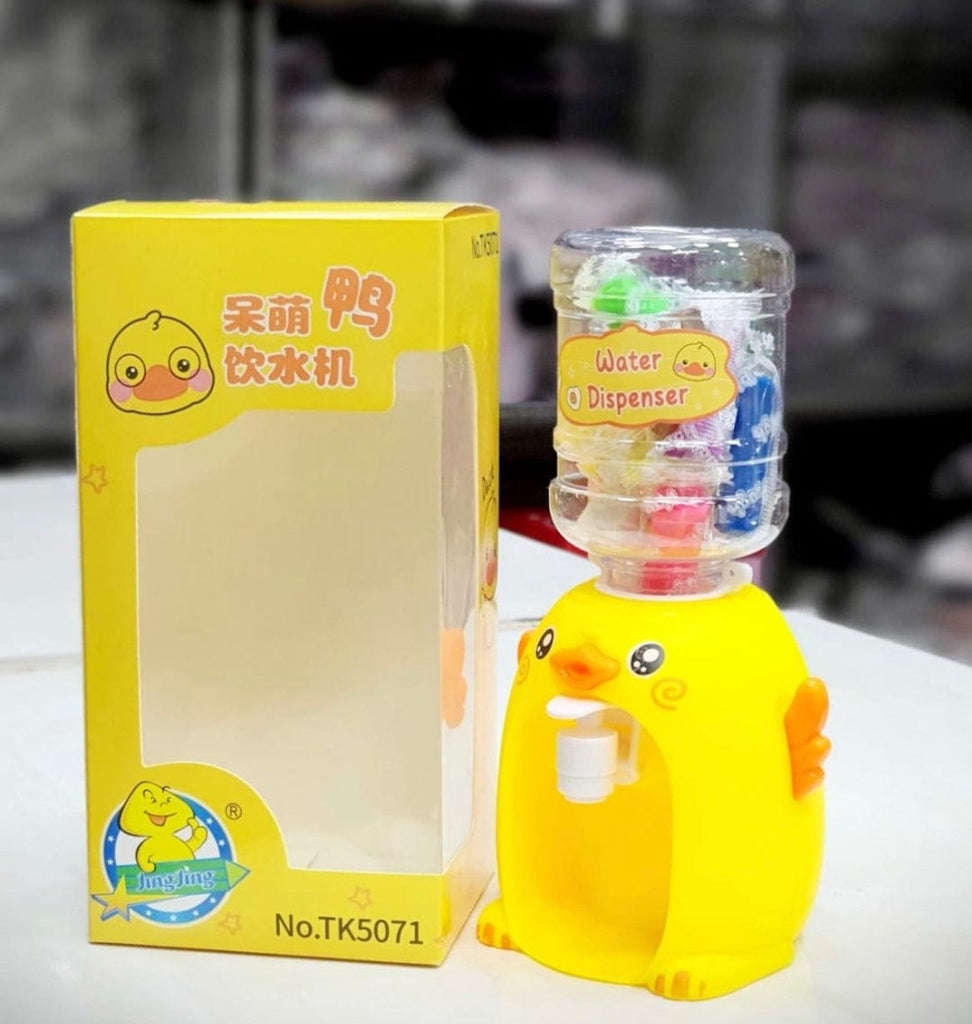 KidosPark Toy Small Cute Multicolour Duck Water Dispenser with Multicolour Clay Small Water dispenser for Kids (200 g)
