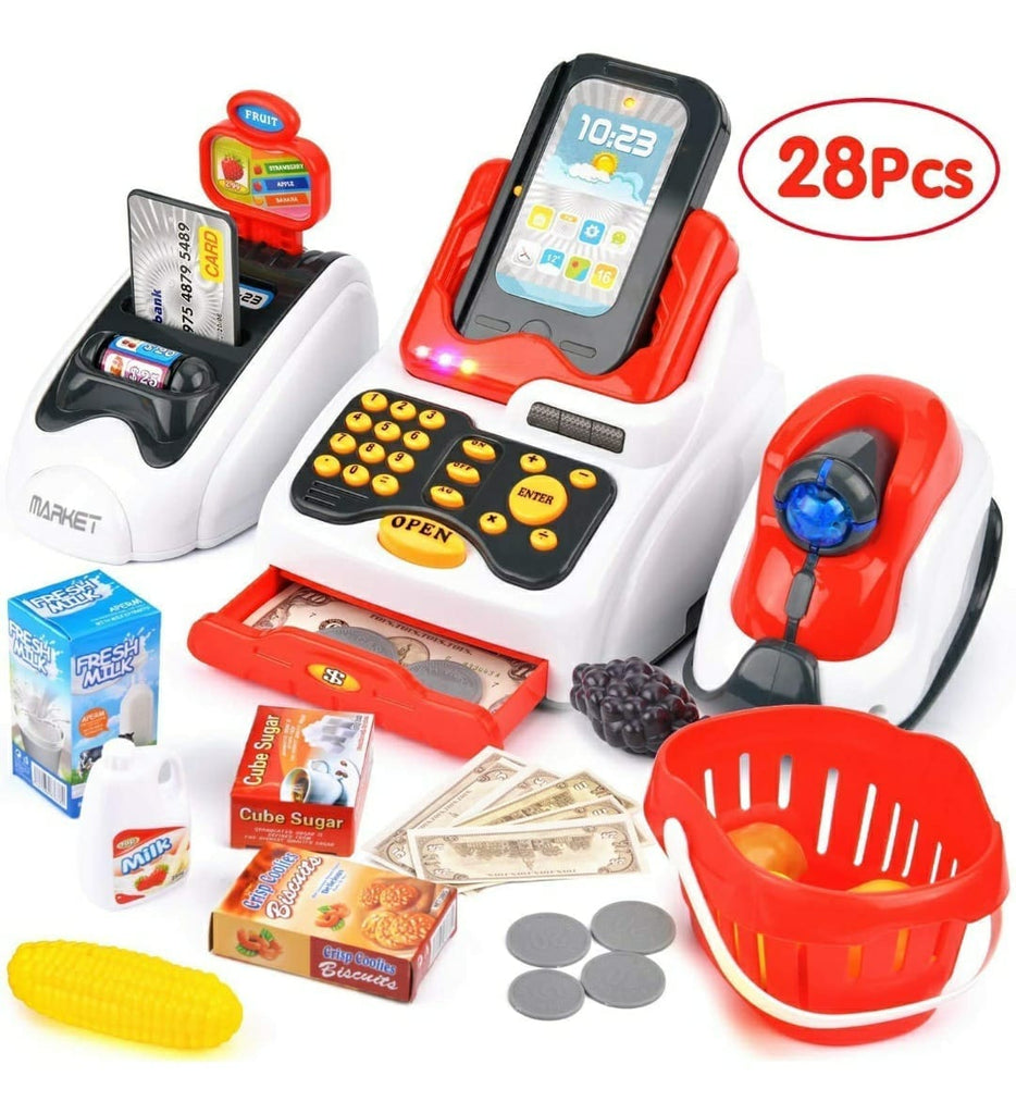 KidosPark TOY Super market cash register pretend play toy